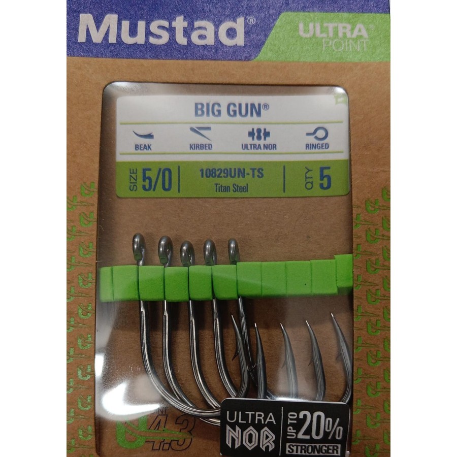 MUSTAD 10829UN-TS BIG GUN 5/0