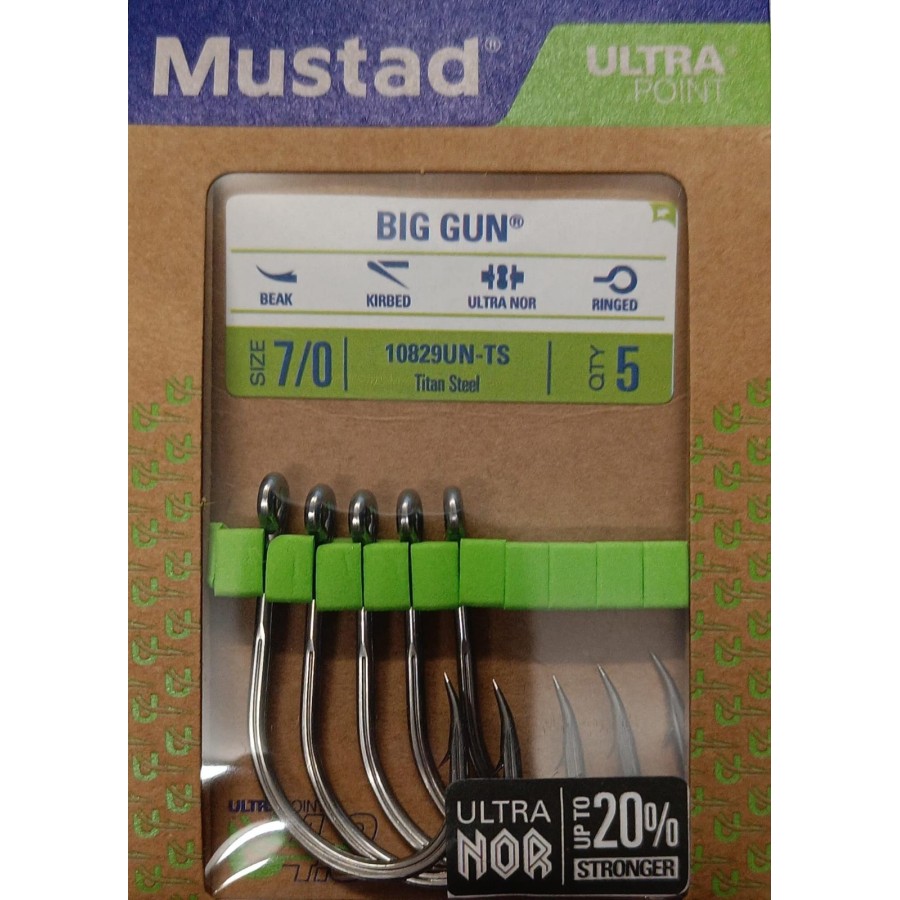 MUSTAD 10829UN-TS BIG GUN 7/0