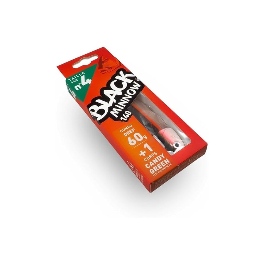 BLACK MINNOW N.4 COMBO DEEP 60G CANDY GREEN
