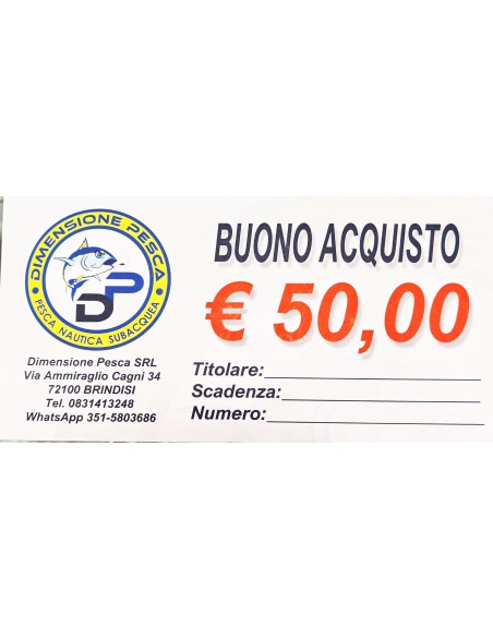 BUONO ACQUISTO EURO 50.00