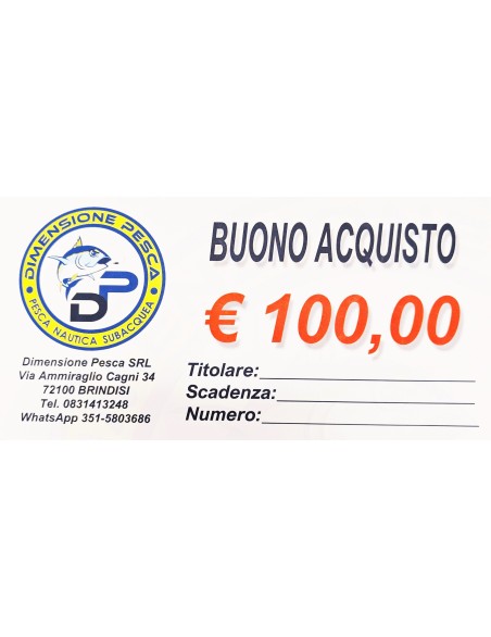 BUONO ACQUISTO EURO 100.00
