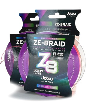 JATSUI ZE BRAID Z8 MULTICOLOR 500MT 65LB 0,33MM