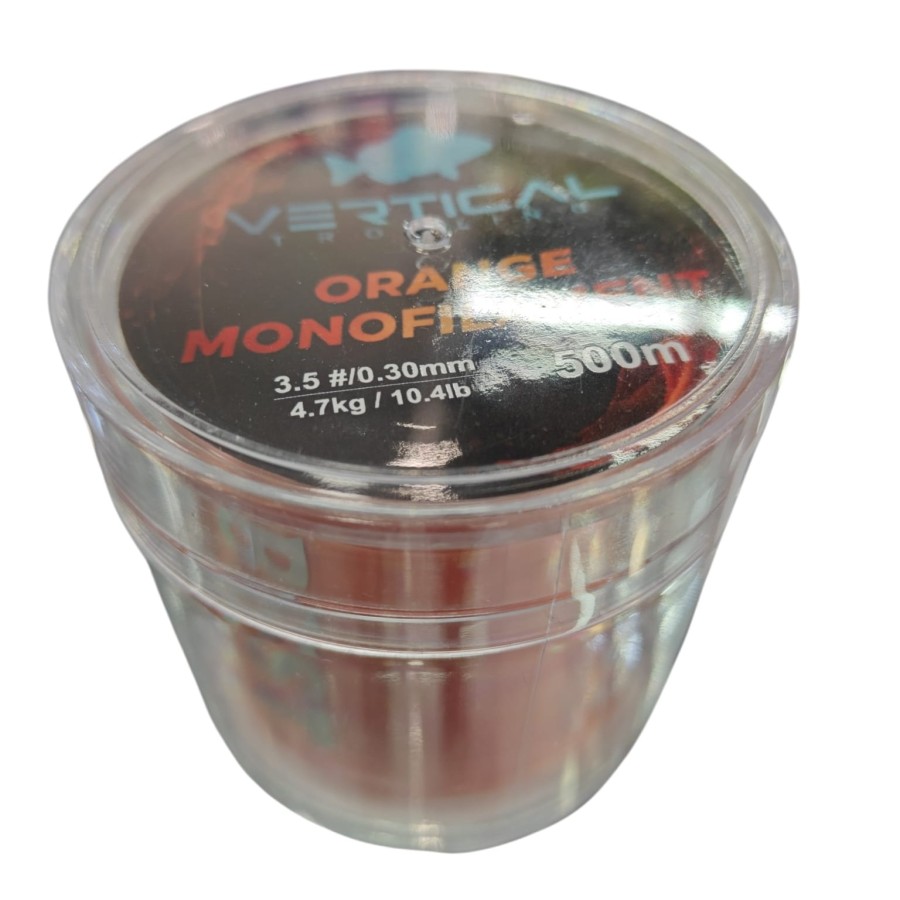 ORANGE MONOFILAMENT VERTICAL TROLLING 500MT 0,37