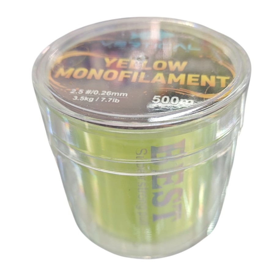 YELLOW MONOFILAMENT VERTICAL TROLLING 500MT 0,26