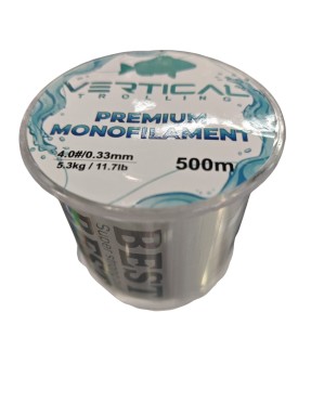 PREMIUM MONOFILAMENT VERTICAL TROLLING 500MT 0,23