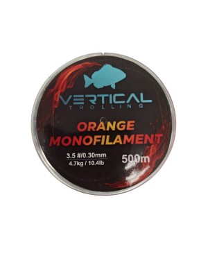 ORANGE MONOFILAMENT VERTICAL TROLLING 500MT 0,30