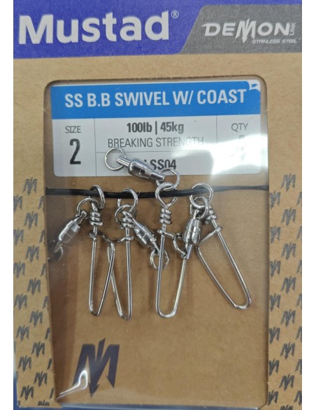 MUSTAD DEMON SS BB W/COASTLOCK N.2 (4PZ)