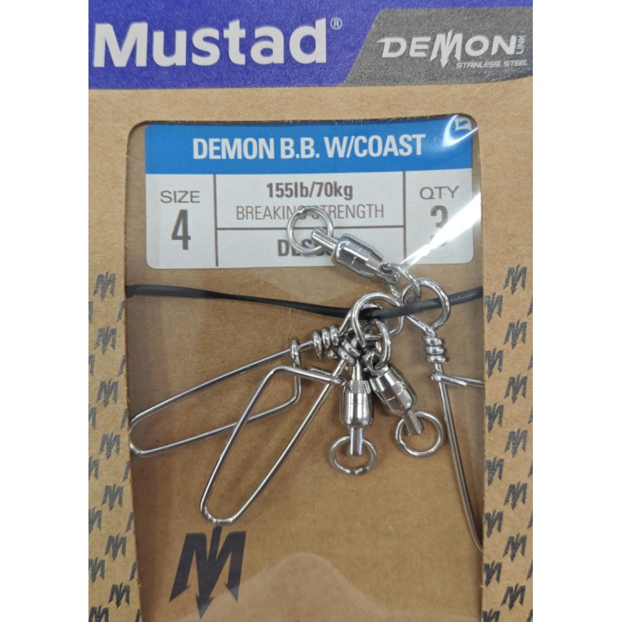 MUSTAD DEMON SS BB W/COASTLOCK N.4 (3PZ)