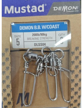 MUSTAD DEMON SS BB W/COASTLOCK N.5 (3PZ)