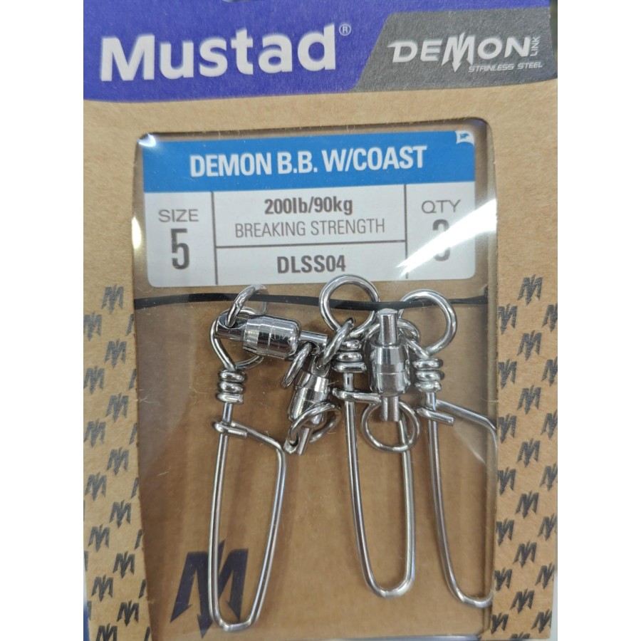 MUSTAD DEMON SS BB W/COASTLOCK N.5 (3PZ)
