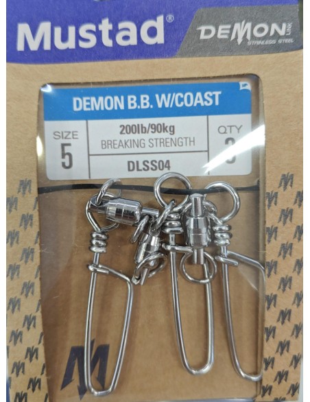 MUSTAD DEMON SS BB W/COASTLOCK N.5 (3PZ)