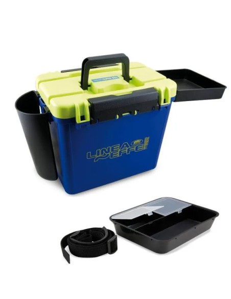 LINEAEFFE SUPER BOX CASSETTA DA PESCA CON SEDUTA E PORTACANNA