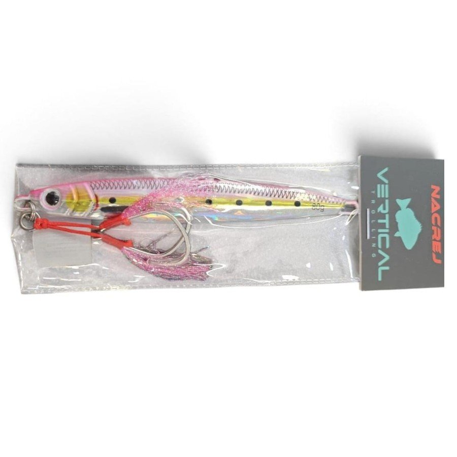 VERTICAL TROLLING NACRE JIGGING 60GR COL.1 PINK
