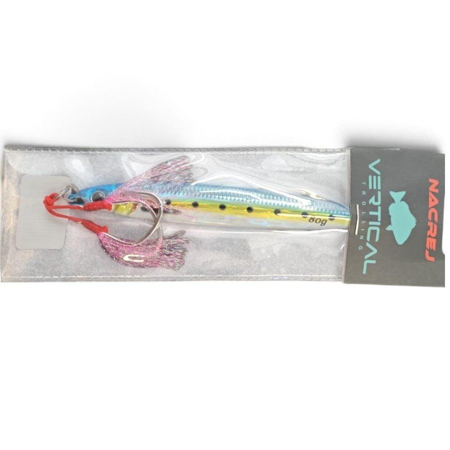 VERTICAL TROLLING NACRE JIGGING 80GR COL.2 BLUE