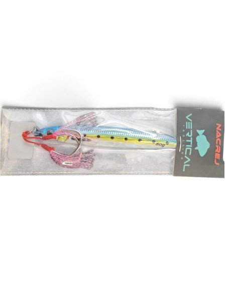 VERTICAL TROLLING NACRE JIGGING 80GR COL.2 BLUE