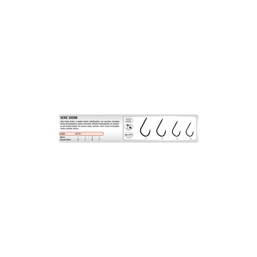 AKURA SERIE 300BN N.4 HOOK