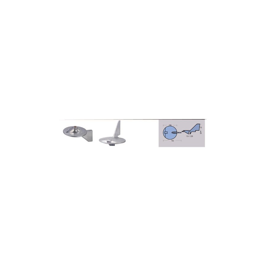 ANODO PINNA PER YAMAHA HP 150-220