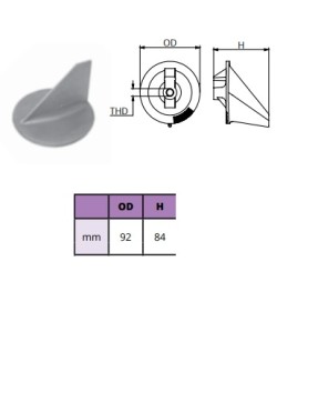 ANODO PINNA MERCURY 50HP