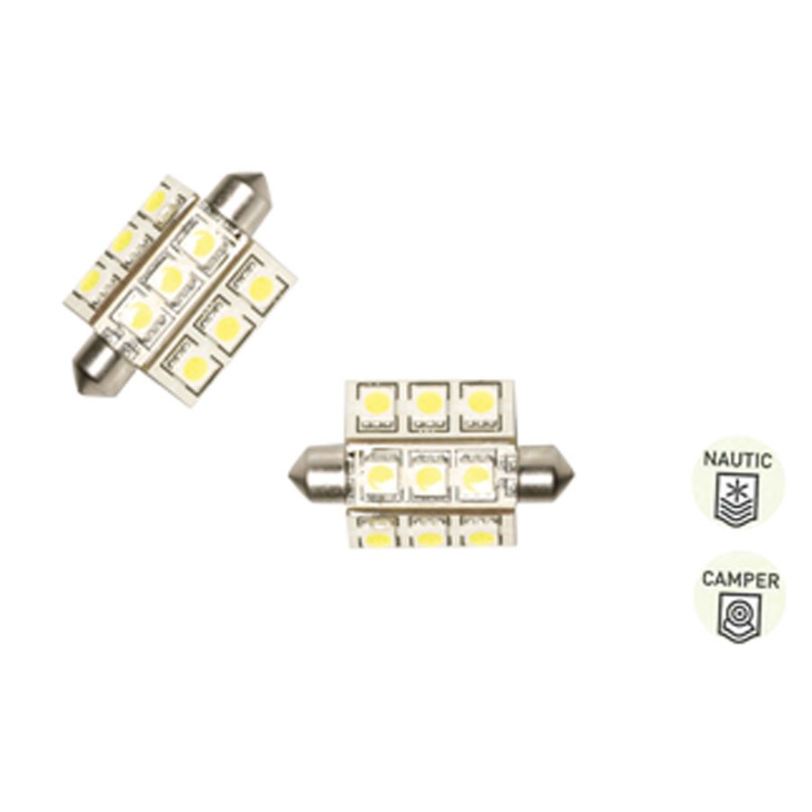 LAMPADINA SILURO 9 LED (Luce Calda)
