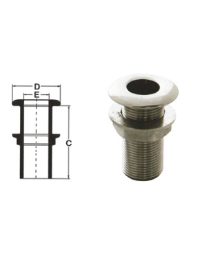 SCARICO A MARE INOX 1/2\\"