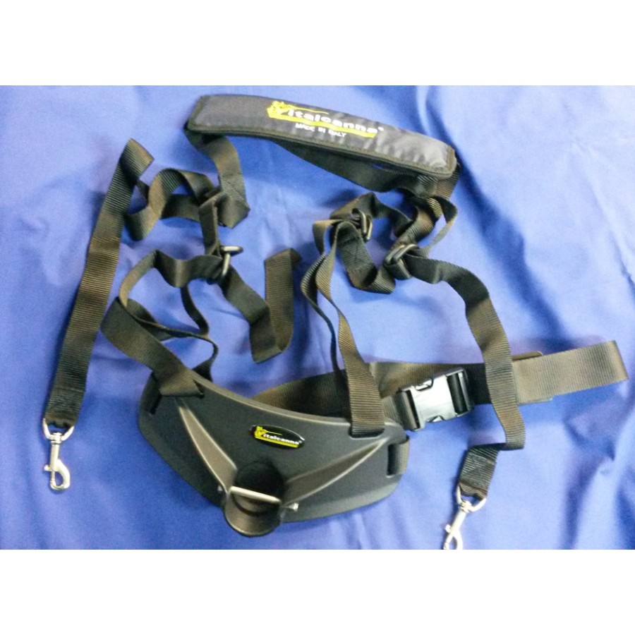 CINTURA TRAINA ITALCANNA CON BRETELLE (NERO)