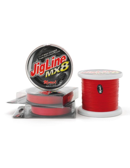 JIGLINE MX8 RED 1000MT 0,33MM