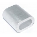 OVAL ALUMINUM SLEEVES 8MM D.I. 1,0MM