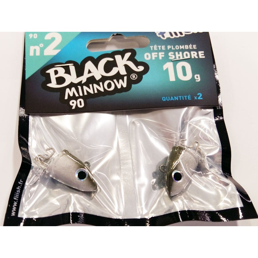 BLACK MINNOW N.2 OFF SHORE 10G (TESTA) 2PZ