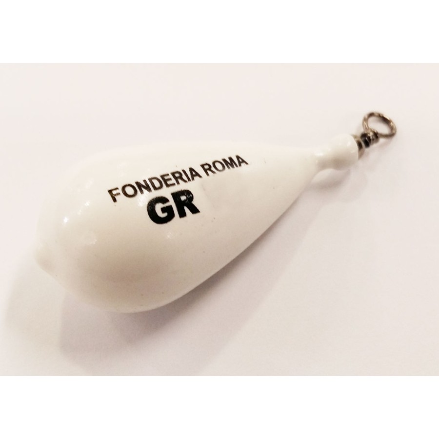 PLASTICIZED PEAR LEAD WITH SWIVEL WHITE GR 50