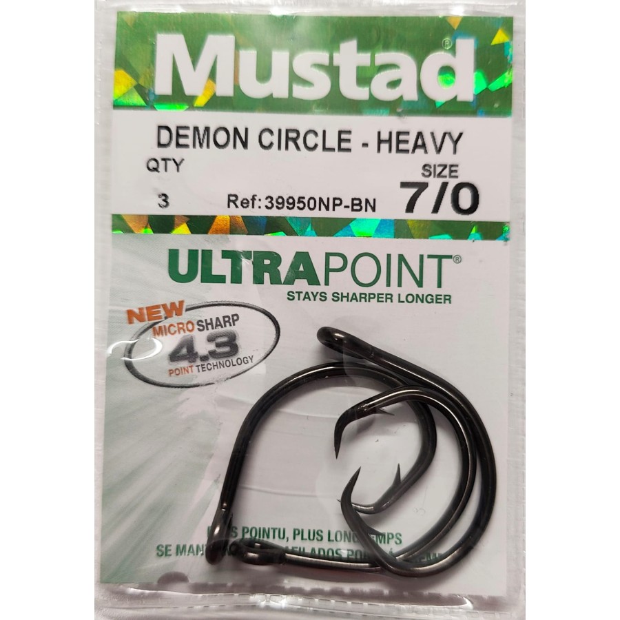MUSTAD DEMON CIRCLE 39950 NP BN N.7/0